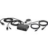 Startech.com Switch KVM StarTech.com C2-H46-UAC-CBL-KVM 4K Uhd 2 porte Usb-a/Usb-c Nero [C2-H46-UAC-CBL-KVM]