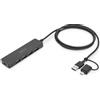Digitus Hub Usb Digitus DA-70236 Usb3.0 4porte 12000 Mbit/s 1.2m Nero [DA-70236]