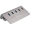 Delock Hub usb Delock usb 3.2 Gen 2 tipo A Grigio [64182]