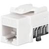 Intellinet Frutto Keystone Intellinet Slim Cat.6 per Cavo Rigido con Supporto Punch-Down 25pz Bianco