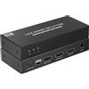 Techly Splitter Hdmi Techly IDATA HDMI-8K2T 8K UHD 3D 60Hz 2 vie CEC SPDIF Ottico Nero [368512]