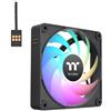 Thermaltake Ventole 120x120 Thermaltake CT120 EX ARGB Sync CL-F181-PL12SW-A 3 ventole 120mm Nero [CL-F181-PL12SW-A]