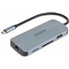 Dicota Hub Dicota USB 3.2 tipo C 8in1 Argento [D32062]