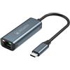 Atlantis land Adattatore Atlantis Land Con cavo USB 3.2 Type-C 15cm Nero [A04-TC_LAN]