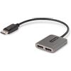 Startech.com Hub DisplayPort MST StarTech.com a 2 porte 2xDisplayPort M/F Grigio [MST14DP122DP]
