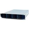 Fantec Custodia di archiviazione Fantec SRC-2012X07-12G/6G 2U da 550mm senza alimentatore Argento/Nero [2563]