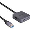 Lindy Hub lindy USB 3.2 a 4 porte 5 Mbit/s Nero/Grigio [43388]