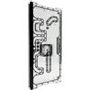 Stealkey Customs Piastra watercooling Stealkey Customs Lian Li O11 Crosscool II Distroplate 21 porte G1/4" Nero/Trasparente