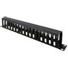 VALUE Pannello frontale Value 19" 1U con guaina di distribuzione 40x80mm Nero [26.99.0306]