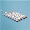 R-go tools Tastierino numerico R-Go Tools ergonomico con software Break cablato Bianco [RGOCONMWDWH]