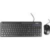 Adj Tastiera/Mouse Adj Smal Kit Usb Pure Keyboard + 6D Ergonomic Mouse 1000dpi Nero [520-00023]