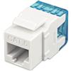 Techly Frutto Keystone Techly RJ45 UTP Cat.6 180° Bianco