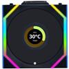 Lian li Ventola Lian Li Uni Fan SL Wireless LCD ARGB PWM con Lama rovesciata 120mm1900rpm Nero
