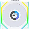 Lian li Ventola Lian Li Uni Fan SL Wireless LCD 1900rpm 31dB ARGB PWM 4Pin 120mm Bianco