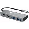 Techly Hub Usb Techly IUSB32C-HUB4AC2 Usb 3.2 2xUsb-a + 2xUsb-c 10Gbps Grigio [620478]