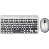 Manhattan Kit Mouse/Tastiera Manhattan MWK4095 con mouse Nero/Argento