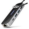 AXAGON Hub usb Axagon HMC-6GLN multiport hub USB-C LAN HDMI PD100W [NUAXNUS8PHM6GLN]
