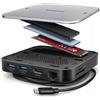 AXAGON Hub usb Axagon HMC-UFO Multiporta usb tipo A Nero/Argento [NUAXNUS9PHMCUFO]
