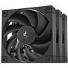 Deepcool Set ventole 120x120 DeepCool per case 120mm Nero 3pz [R-FD12-BKNPN3-G]