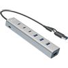 I-tec Hub usb i-tec USB-C/USB-A Metal 7 porte (3x [CAHUBMETAL7]