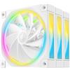 Deepcool Ventola 120x120 DeepCool FL12R 3in1 RGB 120mm Bianco 3pz [R-FL12R-WHAPN3-G]