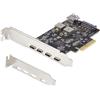 Startech.com Scheda PCIe StarTech.com PS4C3IA3-USB-C-CARD 5 porte Usb 3.2 10Gbps 4xUsb-c/1xUsb-a Nero [PS4C3IA3-USB-C-CARD]