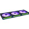 Lian li Ventola 360x360 Lian Li UNI FAN SL-INF Wireless ARGB PWM Reverse Blade 3x120mm con controller Nero [12RSLIN1W3B]