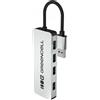Green Cell Hub Usb GreenCell 4 porte USB-A 3.0 Argento [NUGCEUS4PHUBA4A]