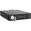 ICYDOCK Box SSD ToughArmor MB601V5K-B per NVMe U.2/U.3 PCIe 5.0 fino a 128Gbps via MCIO 4i SFF-TA-1016 Nero [MB601V5K-B]