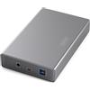 Digitus Box esterno SSD/HDD Digitus DA-71106-1 per 2.5/3.5'' SATA I/II/III fino a 16TB Usb 3.0 5Gbps Alluminio [AIASSO000000023]
