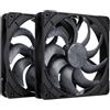 Noctua Ventola 140x140 Noctua NF-A14x25 G2 Pwm 140mm Nero 2pz [NF-A14X25 G2 PWM SX2-PP CHROMAX.BLACK]