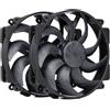 Noctua Ventola 140x140 Noctua NF-A14x25r G2 Pwm chromax 140mm Nero 2pz [NF-A14X25R G2 PWM SX2-PP CHROMAX.BLACK]