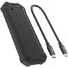 Icybox Box SSD esterno Icybox IB-1827MCP-C31 per NVMe M.2/SATA Nero [AIICYO000000110]