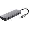 Trust Hub Trust Dalyx USB tipo A/C 8in1 Grigio [25670]