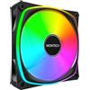 Montech Ventola 120x120 Montech RX120 Pro PWM Reverse ARGB 120mm Nero [RX120 PRO Black]