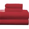 pointehaven Flanella Tasca Profonda Lenzuolo Set con Oversize Lenzuolo, Full, Rococo Red