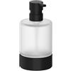 Inda Dispenser sapone da appoggio Mito nero opaco / vetro satinato 250 ml