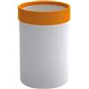 Lineabeta Bicchere portaspazzolini Saon in silicone arancio