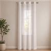 Tenda Filtrante con Occhielli in Metallo 140x280 cm - bianco