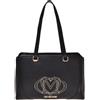 Love Moschino Borsa PU NERO CON MANICI LUNGHI