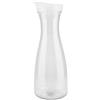 Qcwwy Brocca per Succo, Bottiglie di Succo di Plastica Acrilica Trasparente Caraffa D'Acqua con Coperchio Flip Top Contenitori di Succo per Spremiagrumi Frullati Bere Bevande (1000ML)