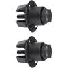 Unifizz Blocco tampone di ricambio per cofano del cofano 51767183752 per BMW, 2 pezzi, nero