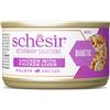 Schesir Veterinary Solutions Diabetic per Gatti Filetti di Pollo con Fegato di Pollo da 80 gr