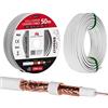 Maclean Cavo coassiale cavo RG6 50M Maclean MCTV-471 1.02CU + 4.8FPE + CU/P + 32 * 0.12CU + 6.8PVC