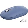Trust Seron Mouse Wireless con Rotellina Ultra Rapida e Scorrimento Orizzontale, Bluetooth + 2.4GHz, 65% Plastica Riciclata, Pulsanti Silenziosi, Mouse Bluetooth Multi-Dispositivo per PC Mac, Blu