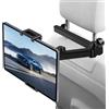 Romon Porta Tablet da Auto con Struttura Triangolo Stabile, Estensibile E 360° Rotante, Compatibile 4-12,9 Pollici, Adatto A Poggiatesta
