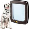 Ferplast Portina per cani di taglia media e grande ferplast swing 15 con chiusura 4 vie e protezione aria in plastica marrone 41,2x9,6x48,2 cm