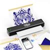 LFPERT Stampante Stencil Tattoo P84, Termica Bluetooth Senza Inchiostro, Con 5 Fogli Carta Transfer, Compatibile Telefono Tablet PC, Per Studio e Principianti, Nero