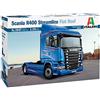Italeri 3947 Scania R400 Streamline Flat Roof Scala 1:24, modellismo, Model Kit, Camion, plastica