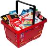 CHRISTIAN TANNER Small Foot Christian Tanner 4012.8 - Cestino in plastica Rosso Riempito con Miniature di Marca